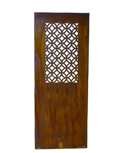 XXL groß Parawand Paravent Raumteiler Sichtschutz Gartendeko Trennwand Edelrost - Bild 1 von 5