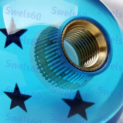 Perilla de cambio Blue Dragon Ball Z 3 estrellas universal para SCION SUBARU WRX IMPREZA STi Foto 1 de 4
