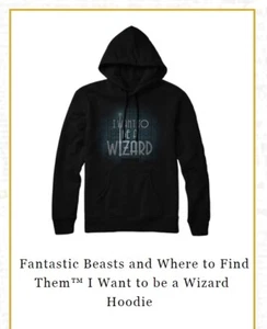 Fantastic Beasts and Where to Find Them™ I Want to be a Wizard Hoodie OFFICIAL!! - Picture 1 of 27