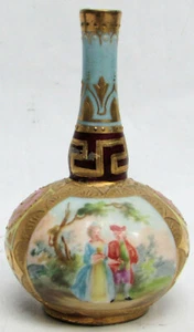 Antico vaso da 3" bud porcellana reale vienna - Foto 1 di 10