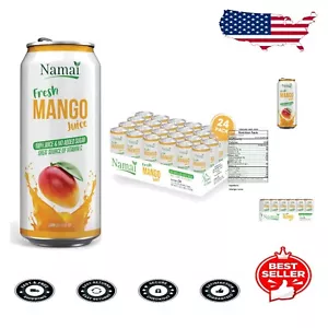 Pure Mango Fruit Juice 24-Pack - No Added Sugar for Guilt-Free Refreshment - Picture 1 of 7