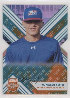 2018 Panini Elite Extra Edition Status Tie-Dye Die-Cut /10 Yonaldi Soto #176 - Image 1 of 2