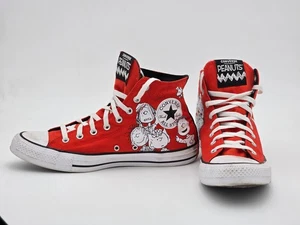 Red Converse x Peanuts Snoopy & Friends Chuck Taylor All Star Sneakers 11 Men's - Picture 1 of 17
