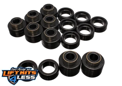 Conjunto de montagem de cabine para carroceria Energy Suspension - Preto - Poliuretano Performance - Imagem 1 de 2