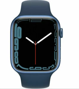 Apple Watch Series 7 45mm Graphite Stainless Steel Case with Blue (GPS + LTE) - Photo 1 sur 4