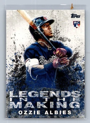 Ozzie Albies Braves 2018 Topps Legends In The Making RC LITM-4 - Image 1 of 2