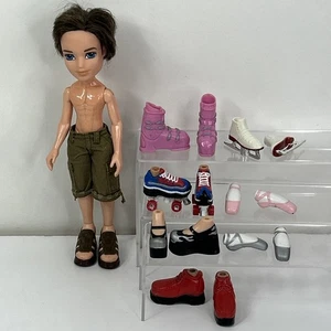 Bratz Boyz Doll Lot Yasmin Sports Shoes Ski Boots Roller Ice Skates Ballet - Picture 1 of 8