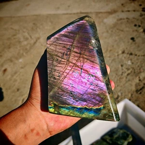 6.49LB TOP Natural labradorite quartz crystal spectrolite healing - Picture 1 of 12