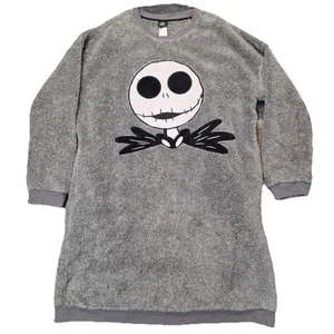 Disney The Nightmare Before Christmas Jack Plush Lounger Gray Size M Sleepwear - Picture 1 of 7