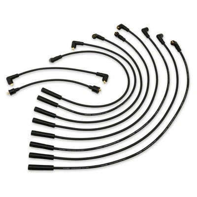 Cables de enchufe Taylor 51052; StreetThunder 8 mm puntos negros fuerza para AMC/GM/Ford V8 Foto 1 de 4
