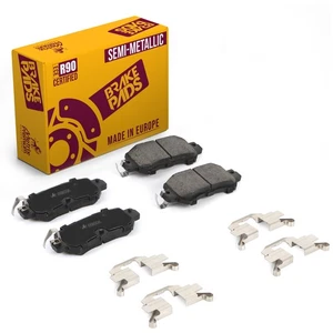 Rear Semi-Metallic Disc Brake Pad Set for 2013-2015 Mazda CX-5 2016-2018 CX-3 - Picture 1 of 10