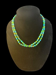 Jay King DTR Sterlingsilber Verschluss Doppelstrang Türkis Halskette - Bild 1 von 8