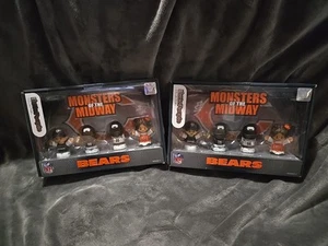 2 Fisher Price Little People NFL Chicago Bear 4Pk Monsters of The Midway - Picture 1 of 2