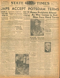 VJ Tag 15. August 1945 Japan Kapitulation Weltfrieden gerahmter Druck A3 Format - Bild 1 von 3