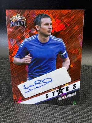 2024 Leaf Metal Stars Frank Lampard Red Crystal Auto Autograph 2/4 - Image 1 of 2