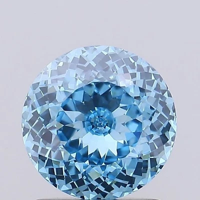 1.07 Ct Portuguese Cut Lab Grown IGI Diamond Fancy Vivid Blue Color VS1 - Image 1 of 4