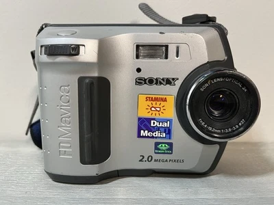 Цифровая камера Sony Mavica MVC-FD200 2,0 Мп протестирована и работает (Y25) - Изображение 1 из 4