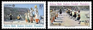 CIPRO TURCA 1981 Europa 2v MNH** - Imagen 1 de 1