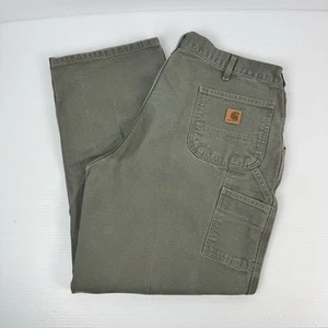 Carhartt B11 Herren Arbeitshose Grün Dungaree Fit Original Fit Hose MOS Gr. 42x32 - Bild 1 von 17