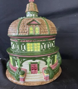 RH Macy & Co. Vintage 1994 Cookie Jar Round House - Picture 1 of 9