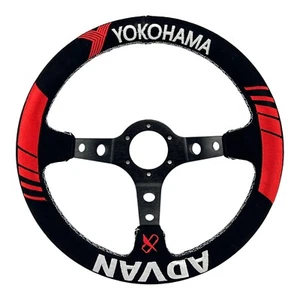 Volante de gamuza de plato de 330 mm - Se adapta a buje de 6 orificios como Vertex Nardi NRG - Imagen 1 de 7
