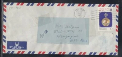 Cubierta comercial HONG KONG de Hong Kong a Albuquerque 11-3-1977 Cancelar Foto 1 de 2