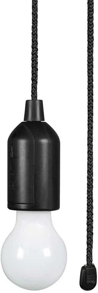 LYYT Battery Powered LED Pull Hang Anywhere for Instant Light Black