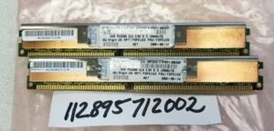 4GB KIT 2X 2GB DDR1 PC DDR PC3200R DDR1-400 3200R 400MHZ 184PIN RDIMM VLP - Picture 1 of 1