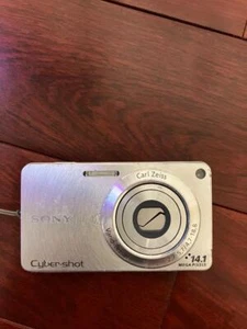 Sony Cyber-Shot DSC-W350 Silver Digital Camera 14.1MP 4x Zoom from Japan Junk - Picture 1 of 2