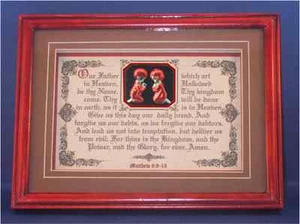 New! Bible Verse Plaques/Signs~ "THE LORD'S PRAYER" ~Framed Christian Gifts $49. - Picture 1 of 2