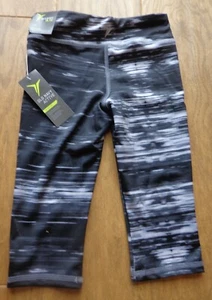 OLD NAVY girl's NWT sz x-small (5) black/gray capri active go-dry cool leggings  - Picture 1 of 4