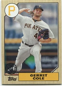 2017 Topps Series 1 GERRIT COLE 1987 Topps Baseball - PITTSBURGH PIRATES- #87-66 - Picture 1 of 1