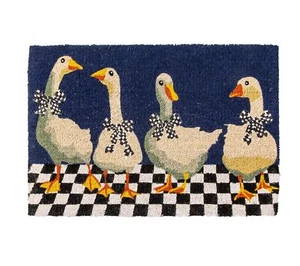 MacKenzie-Childs Gaggle of Geese Entrance Mat - Picture 1 of 4