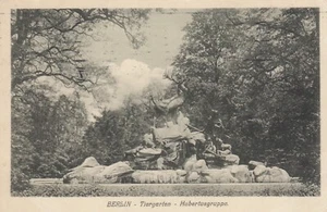 Berlin AK 1910 Tiergarten Hubertus Group monument sculpture 2310004 - Picture 1 of 2