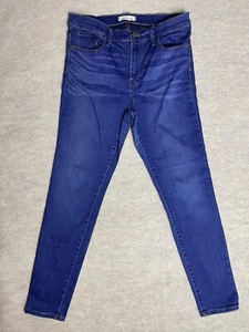 Madewell Curvy Roadtripper High Rise Skinny Jeans Dark Wash Size 31 - Picture 1 of 7
