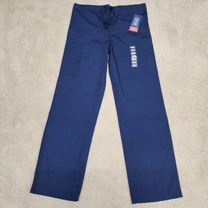 Cherokee Womens Pants Scrubs Uniforms XS Tall Blue Medical Drawstring Pockets - Picture 1 of 10
