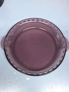 Purple Pyrex Pie Plate 9.5 Inch 24cm No229 Made In USA - Picture 1 of 10