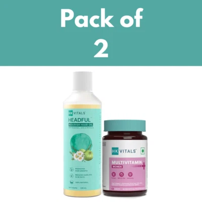 Aceite y multivitamínico nutritivo para el cabello HK Vitals Plus para la piel y el cabello Foto 1 de 4