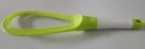 Grüne Twist Schneebesen, 2-in-1 faltbarer Ballon und flacher Schneebesen, Küchenhelfer. - Bild 1 von 4
