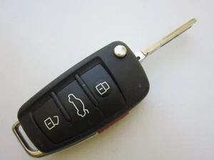USED OEM AUDI FLIP KEY KEYLESS ENTRY REMOTE FOB NBGFS12A71 -Pls read description - Foto 1 di 8