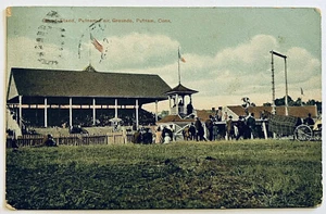 Putnam Conneticut Fair Grounds Grand Stand Antique Postcard c1910 - Picture 1 of 2