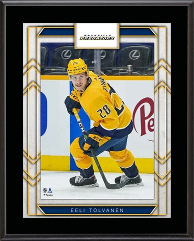 Eeli Tolvanen Nashville Predators 10.5" x 13" Sublimated Player Plaque Cover