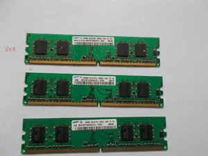 .75GB (3X256 MB) SAMSUNG M378T3354CZ3-CD5 MEMORY DDR2 PC2-4200U, /19004 3X 256 - Picture 1 of 3