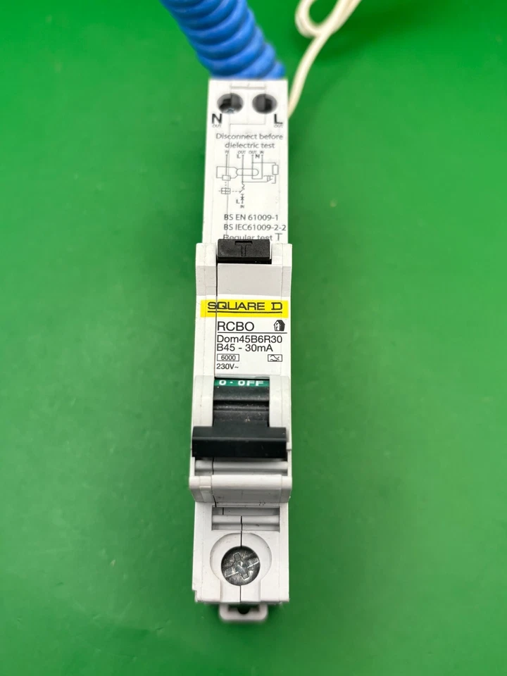 Square D Dom45B6R30 B45 45A 30mA RCBO - Brand New - Image 1 of 4