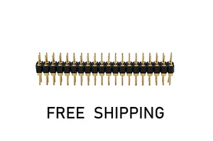 (1x) 40 Position Double Row Terminal Strip  - 0.100" (2.54mm) Gold Plated - Picture 1 of 3