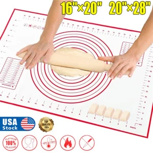 Grande tappetino da forno in silicone rotolo di pasta antiscivolo tappetino da pasticceria oversize con taglia USA - Foto 1 di 13