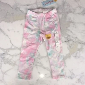 Cat and Jack Leggings Tie Dye Pink Teal Purple White Size 2T - Picture 1 of 5