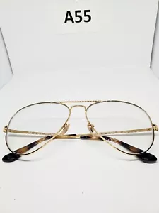 Marcos de metal dorado Ray-Ban RB 6489 AVIATOR METAL II 2500 58-14-140 - Imagen 1 de 6