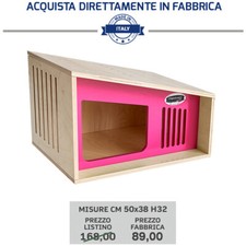 Cucce in Legno "Ocean" per Gatti Cani Conigli Interno cane cuccia gatto...