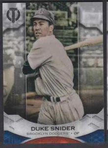 2019 TOPPS TRIBUTE DUKE SNIDER BROOKLYN DODGERS #3 - Picture 1 of 2